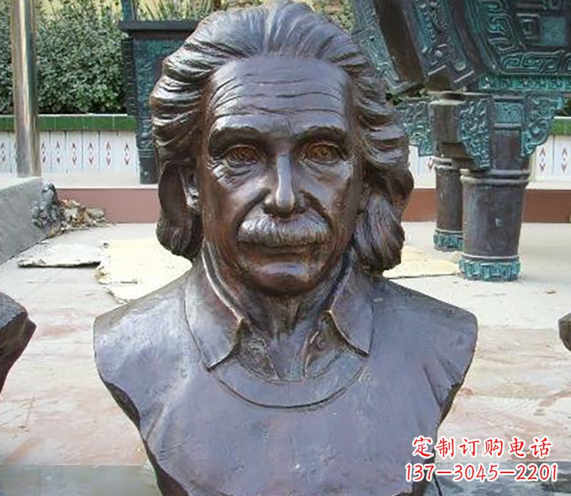 连云港爱因斯坦胸像校园名人铜雕