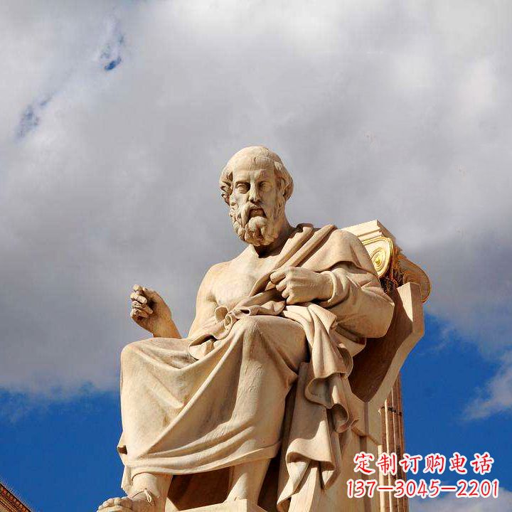 连云港柏拉图砂岩石雕景观-公园广场世界知名人物雕塑