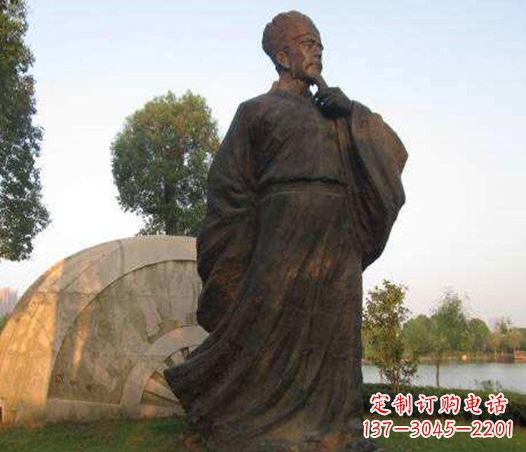 连云港北宋文学家欧阳修铜雕