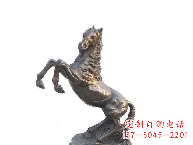 连云港奔腾的马玻璃钢仿铜动物雕塑