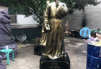 连云港白居易仿铜雕像经典中国古代诗人的艺术再现