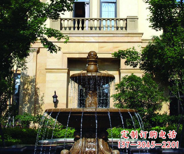 连云港多层喷泉石雕——景观装饰的精美绝伦