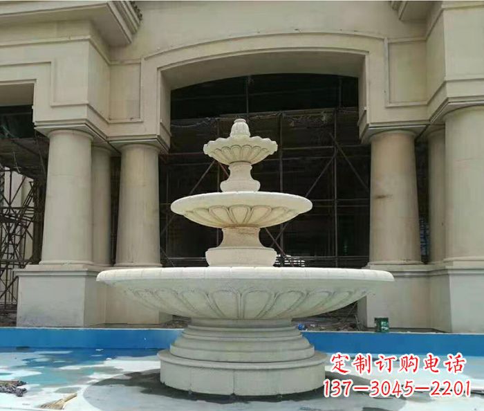 连云港精美多层喷泉石雕