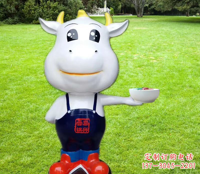 连云港玻璃钢制作的牛雕塑