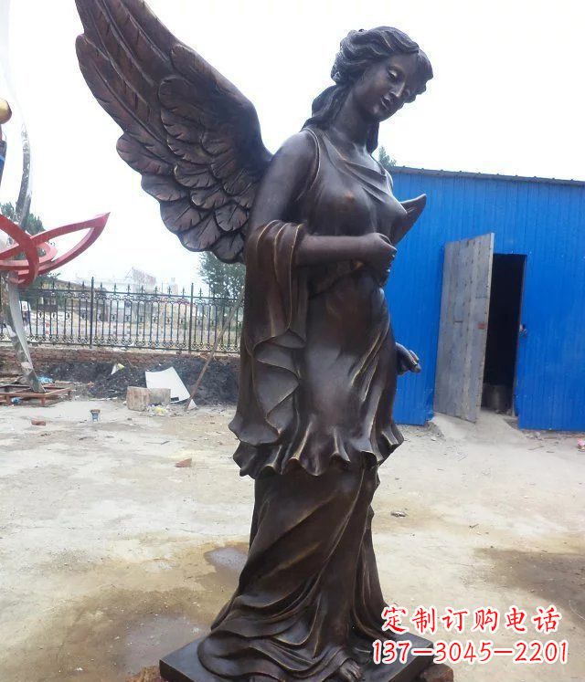 连云港玻璃钢仿铜欧式女人人物雕塑