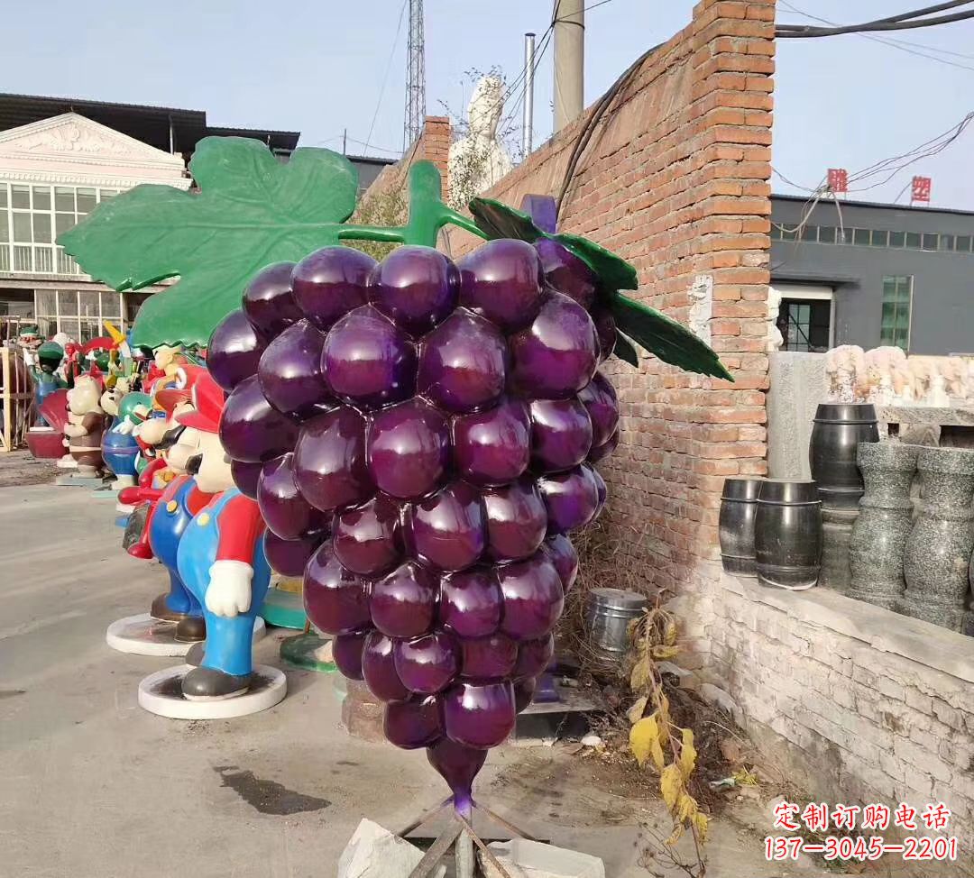 连云港玻璃钢仿真葡萄雕塑