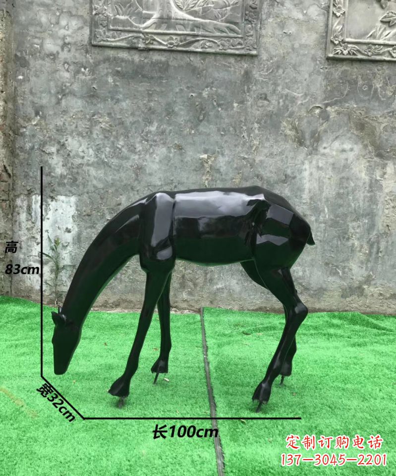 连云港玻璃钢制作的鹿雕塑