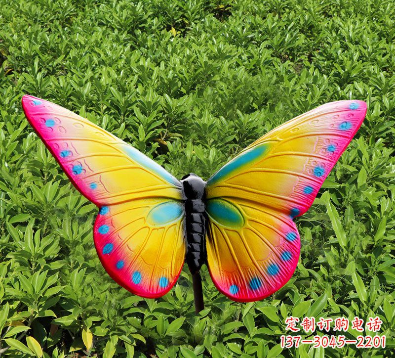 连云港玻璃钢树脂仿真蝴蝶雕塑