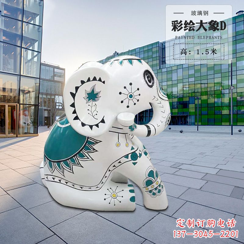 连云港玻璃钢小象雕塑