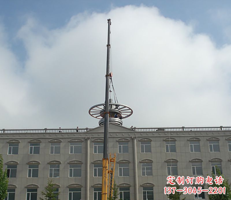 连云港不锈钢避雷针雕塑——安全保护灵感之源