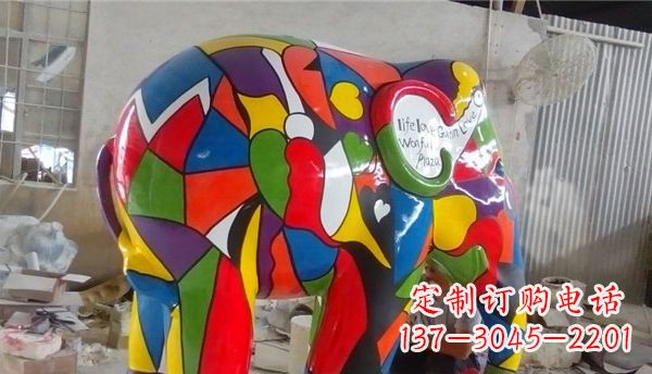 连云港不锈钢大象雕塑点缀景观的精美艺术品