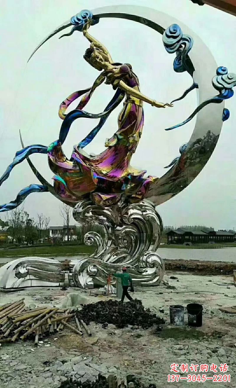 连云港不锈钢嫦娥奔月雕塑