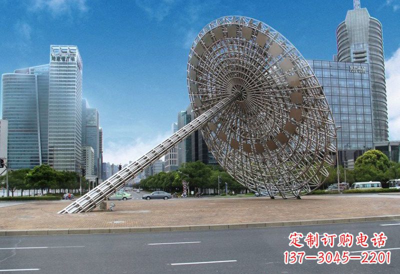 连云港不锈钢城市日晷雕塑——缔造城市新景观