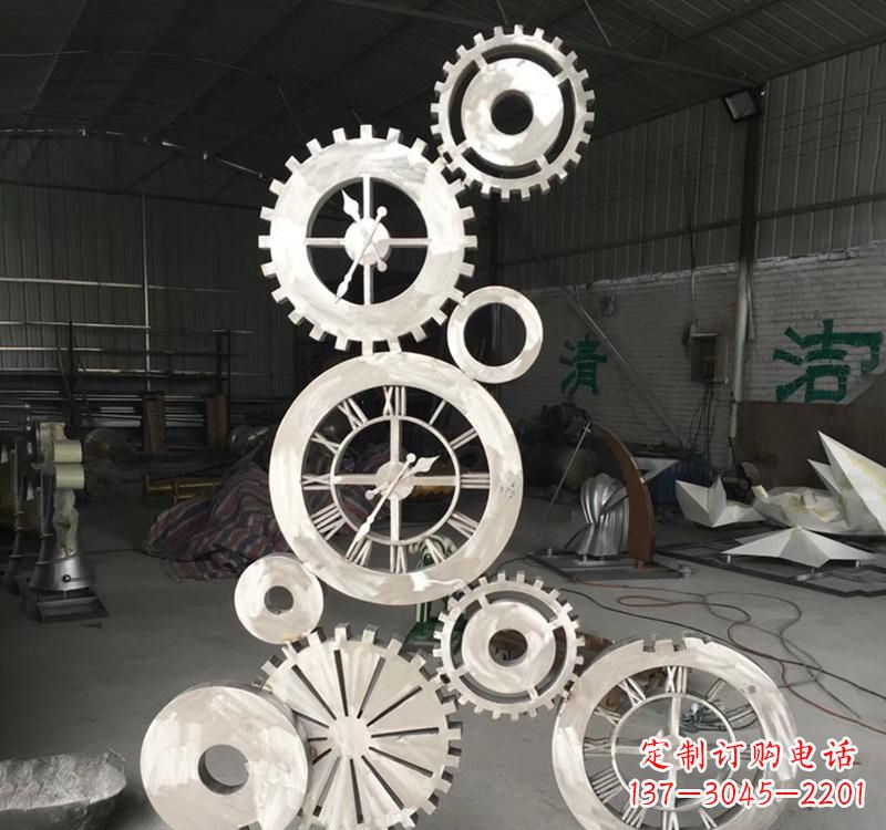 连云港不锈钢齿轮景观雕塑