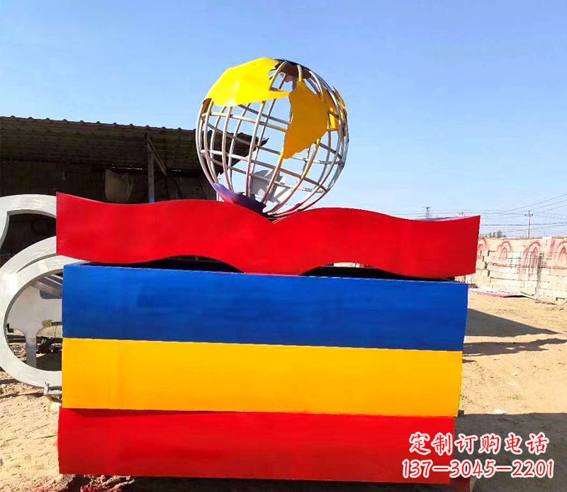 连云港不锈钢地球雕塑——象征地球的美丽与和谐