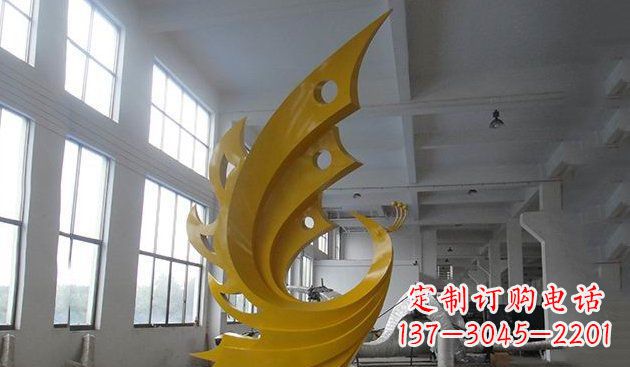 连云港不锈钢凤凰雕塑——给生活添彩