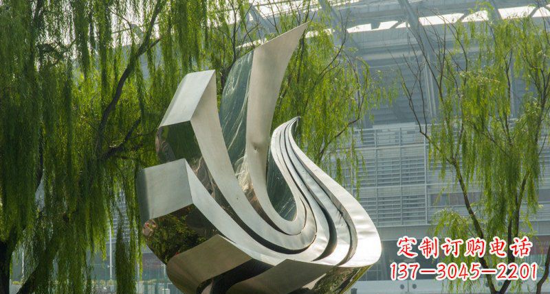 连云港不锈钢凤凰雕塑美丽的象征