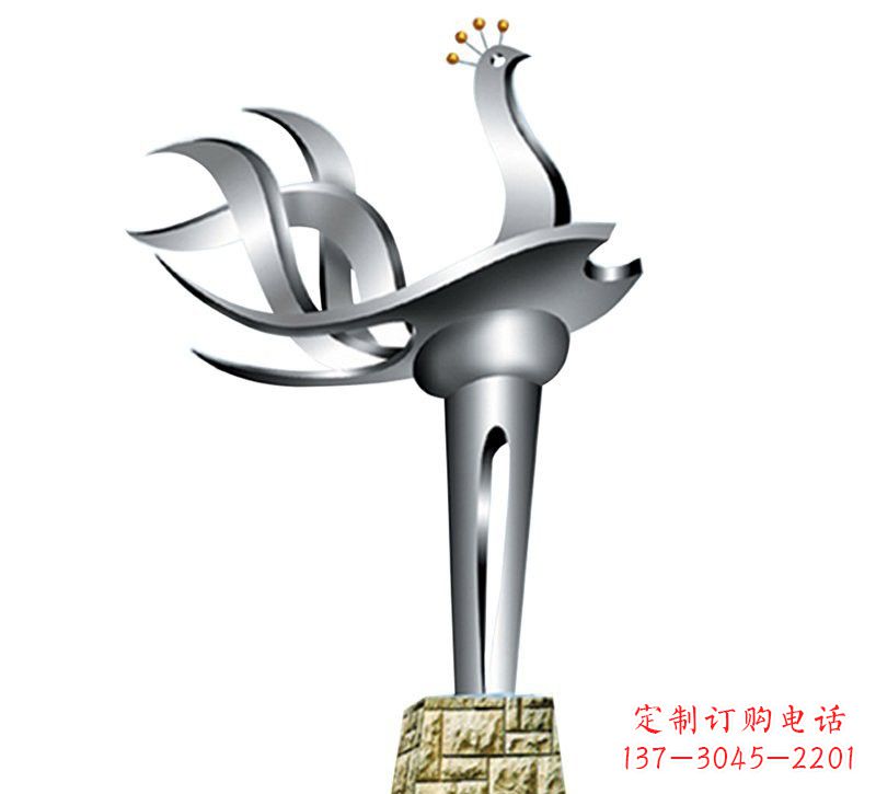 连云港不锈钢凤凰雕塑——精致的艺术之作
