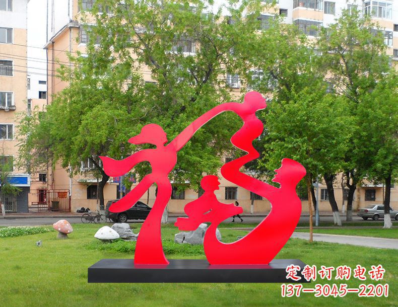 连云港不锈钢福字雕塑