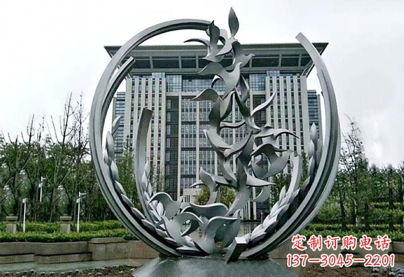 连云港不锈钢和平鸽雕塑
