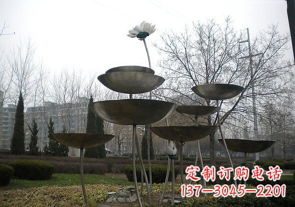 连云港不锈钢荷花雕塑浪漫与优雅的融合