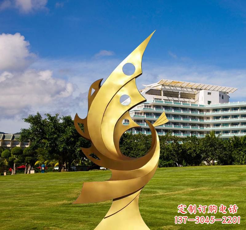 连云港不锈钢凤凰雕塑精致而古典