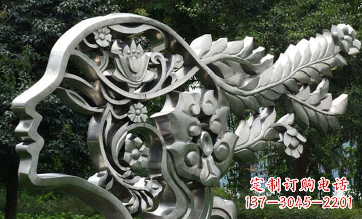 连云港不锈钢头像雕塑——精美绝伦