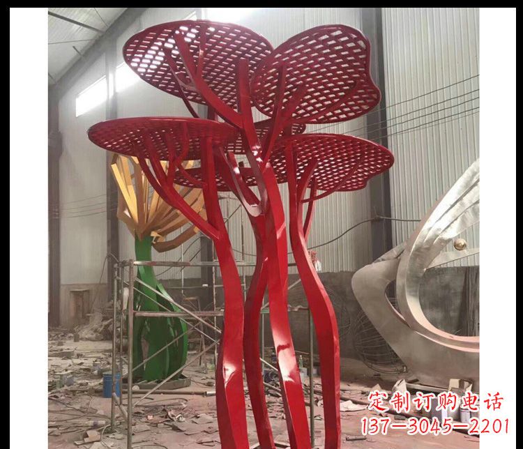 连云港不锈钢蘑菇景观雕塑