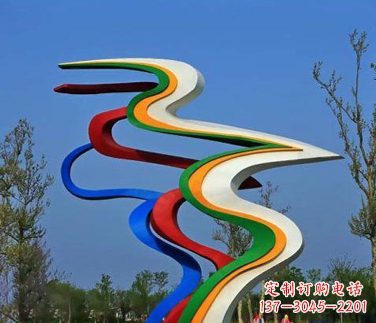 连云港精美不锈钢飘带雕塑