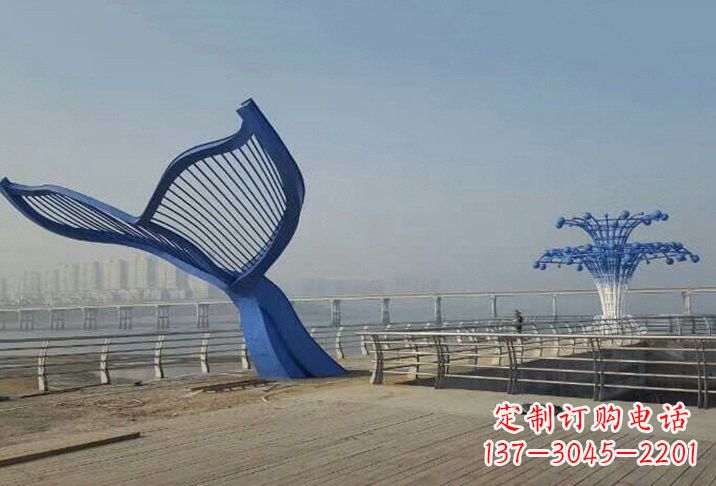 连云港不锈钢鲸鱼雕塑