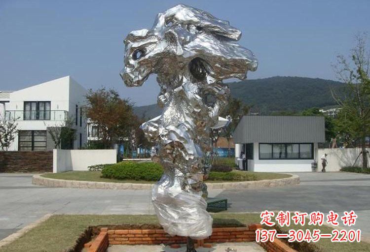 连云港不锈钢太湖石雕塑精美绝伦