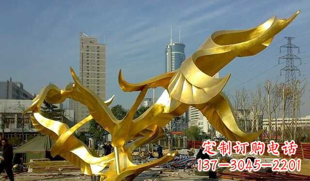 连云港不锈钢大雁雕塑——一件传承中华文化的艺术杰作