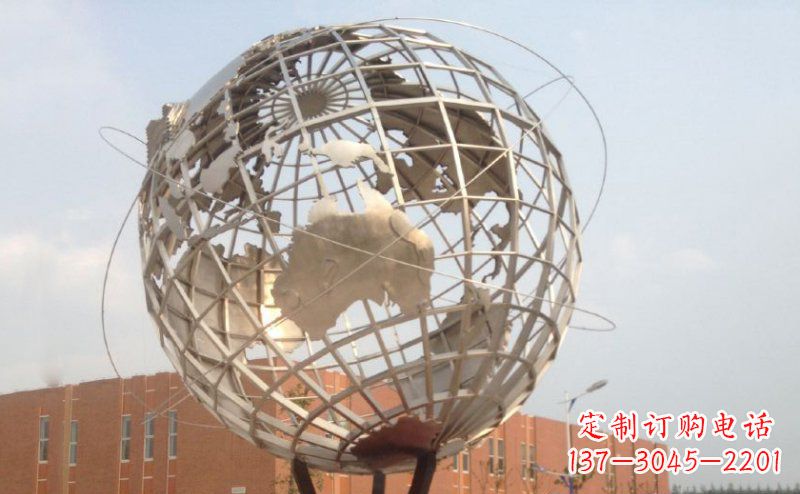 连云港不锈钢地球雕塑——一件集美丽与坚固于一身的艺术品