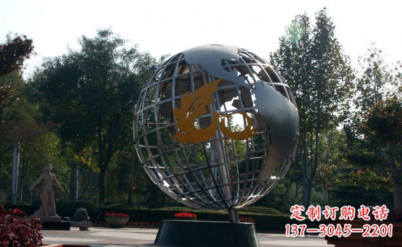 连云港不锈钢地球雕塑一件具有意义的艺术品