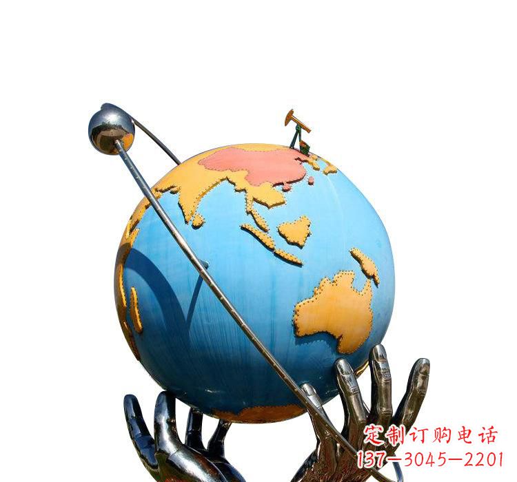 连云港不锈钢地球雕塑2