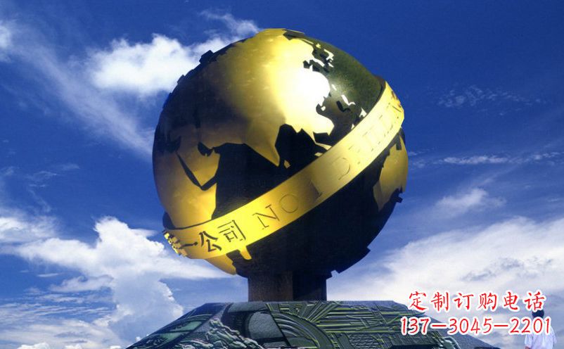 连云港不锈钢地球雕塑传承持久的环保理念