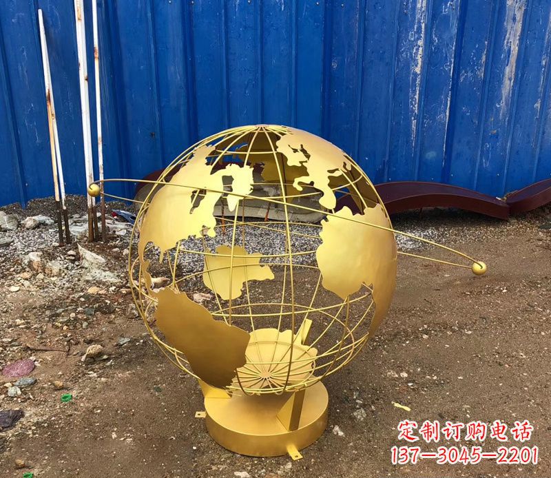 连云港精美不锈钢地球仪雕塑