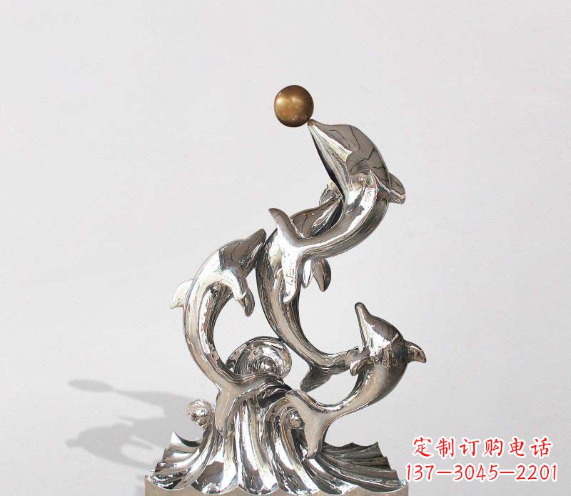 连云港不锈钢海豚雕塑精美的艺术杰作
