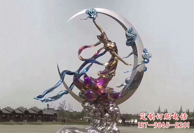 连云港不锈钢嫦娥奔月雕塑