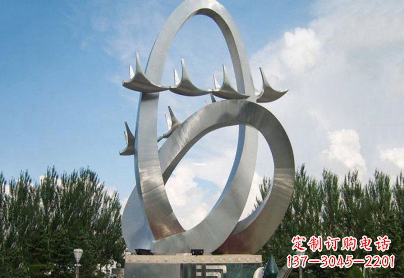 连云港不锈钢天鹅雕塑