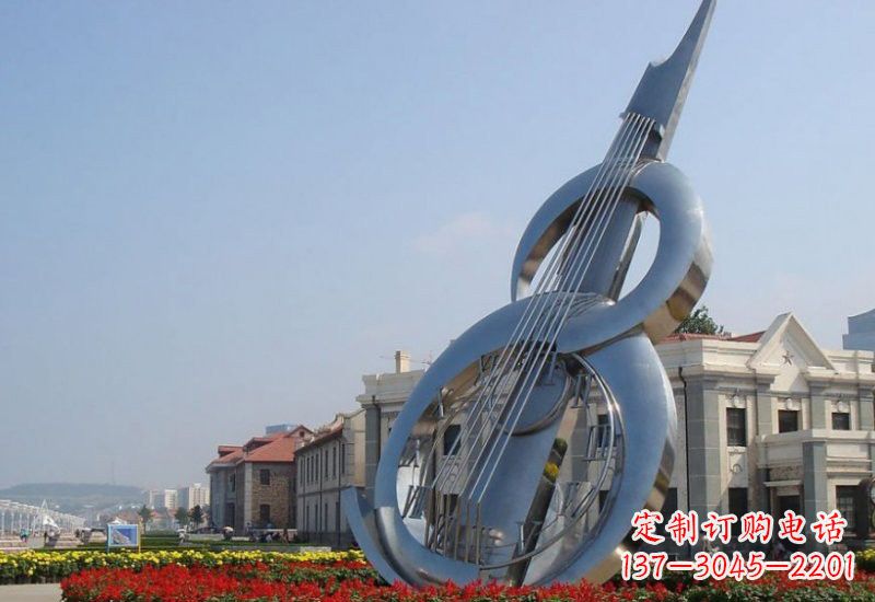 连云港不锈钢大提琴雕塑