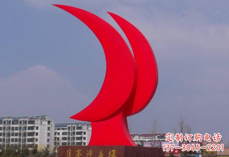 连云港精美的不锈钢月亮雕塑