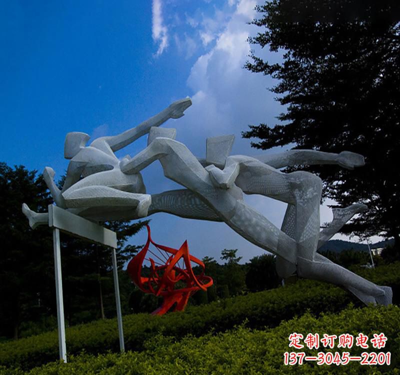 连云港不锈钢中的运动员雕塑