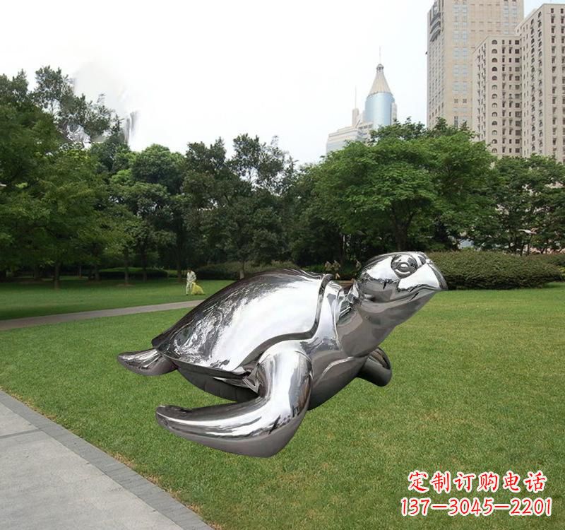 连云港不锈钢海龟雕塑传承海洋文化的象征