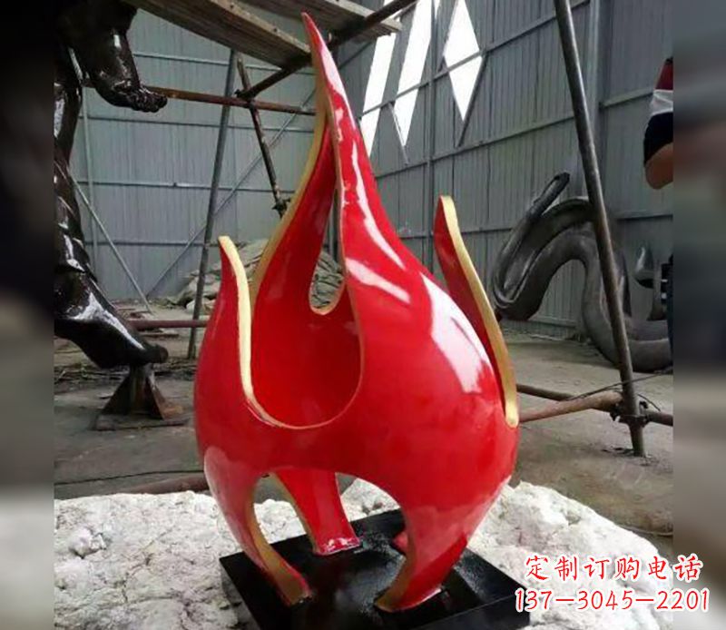 连云港不锈钢火龙果雕塑传承传统文化的艺术品