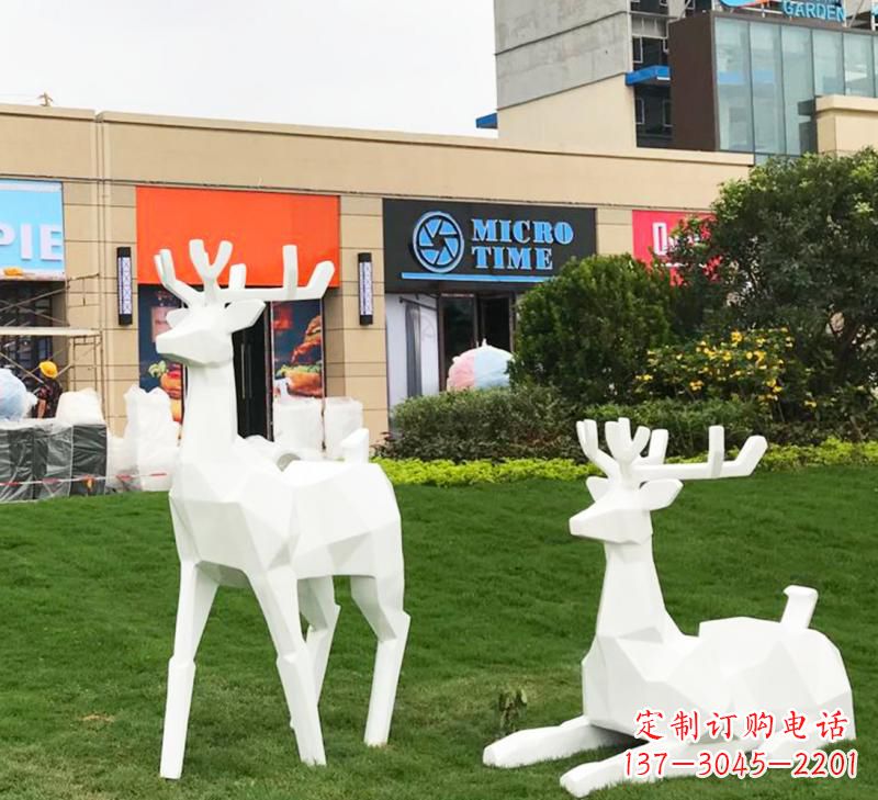 连云港不锈钢小鹿雕塑艺术之美