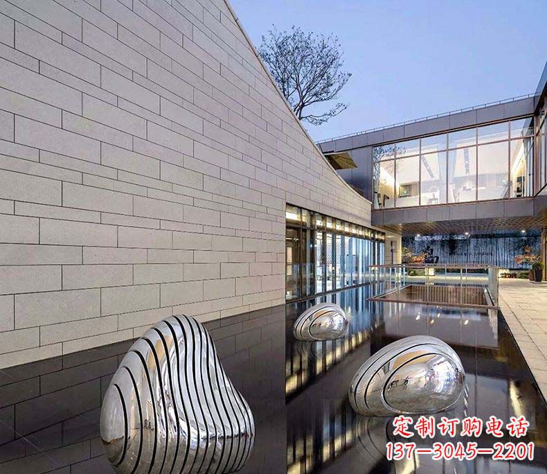 连云港精美不锈钢假山雕塑