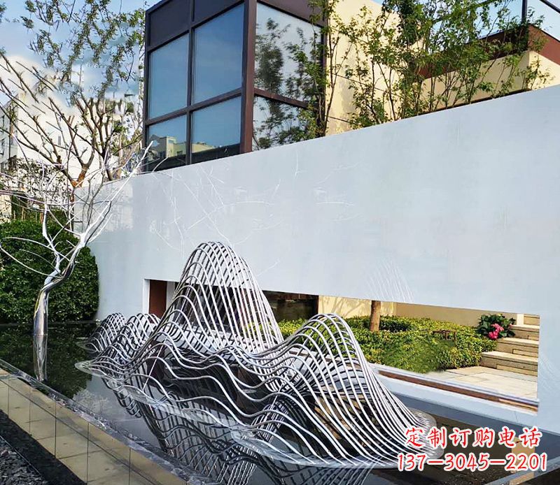 连云港不锈钢镂空假山雕塑精美外形,细腻工艺