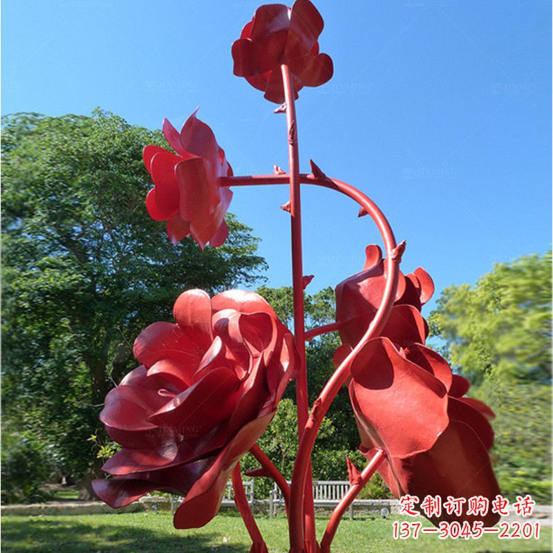 连云港玫瑰雕塑艺术的精美表达
