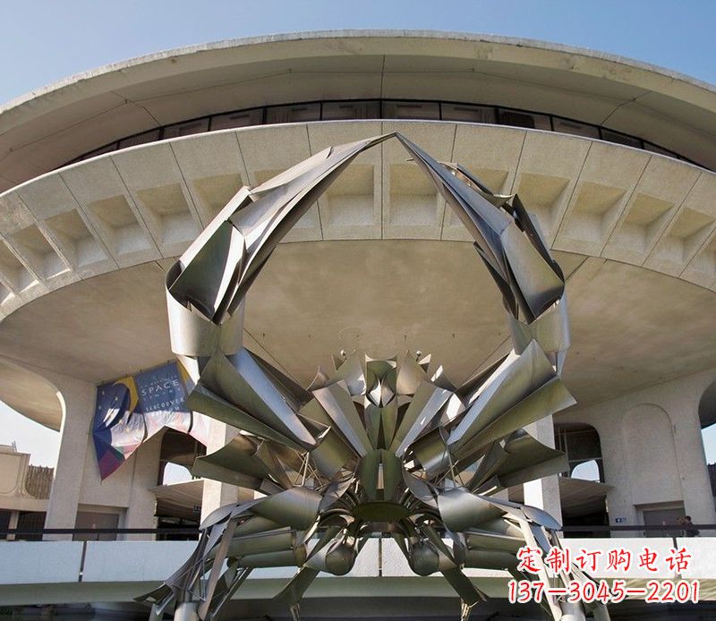 连云港不锈钢螃蟹雕塑美观耐候的户外装饰
